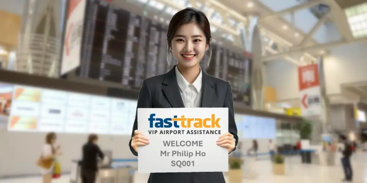 舉牌接機與行李協助