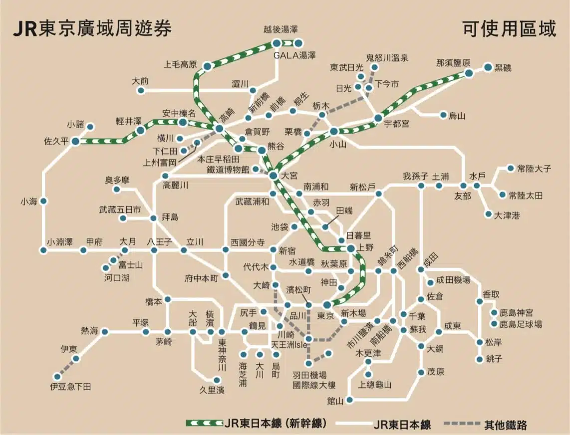 JR東京廣域周遊券】這樣搭更超值！5種玩法行程最強攻略- 完美行 ...