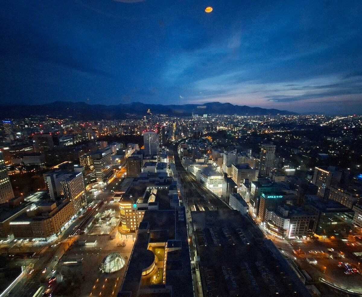 藻岩山夜景比較