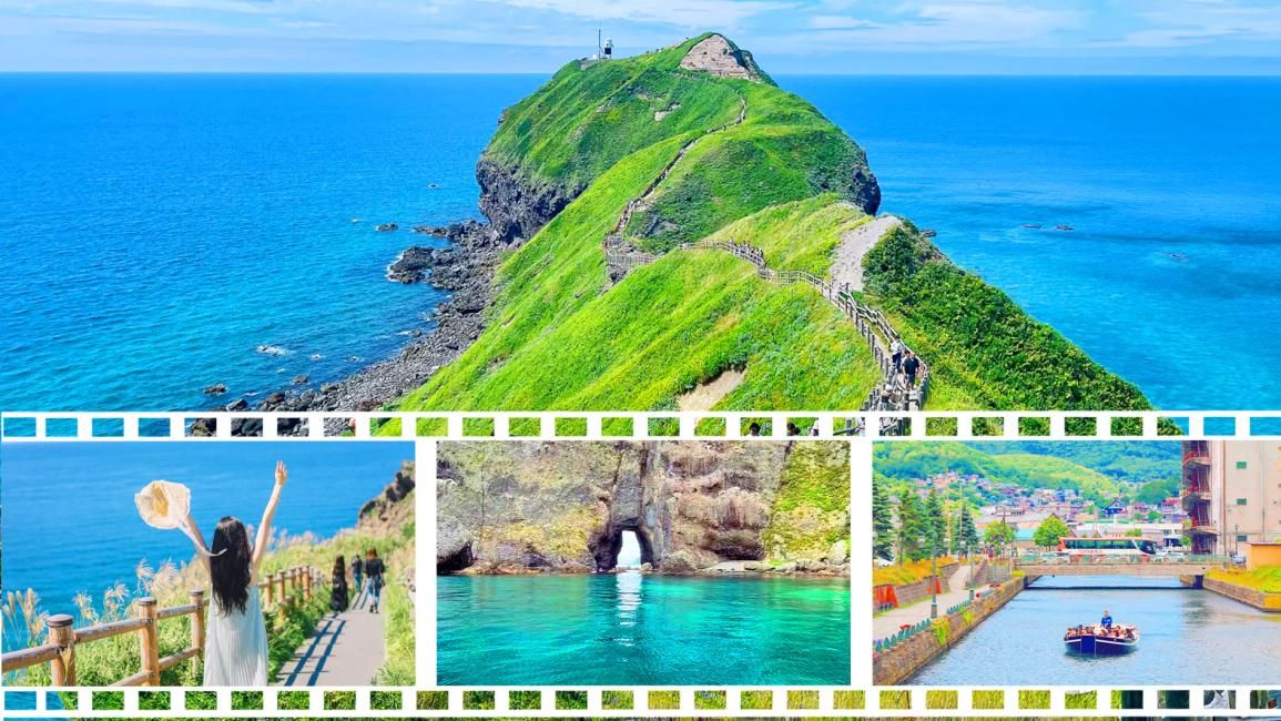 Hokkaido Otaru Kamui Cape Day Tour | Kamui Cape, Otaru Canal, Blue Cave Boat Ride and Shiroi Koibito Park | From Sapporo