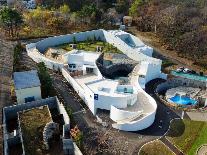圓山動物園北極熊館空拍