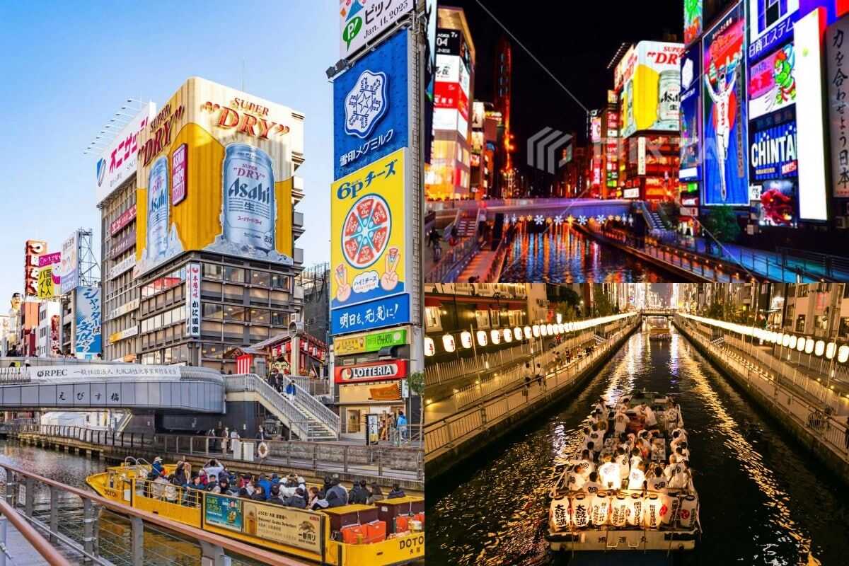 道頓堀水上觀光船（とんぼりリバークルーズ）：從水面欣賞固力果跑跑人與河岸夜景