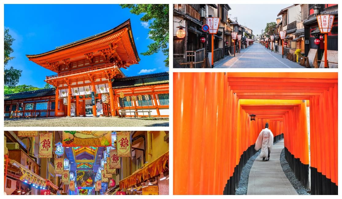 [Guaranteed Departure for 1 Person] Kyoto Day Tour | Nishiki Market & Shimogamo Shrine & Gion & Fushimi Inari Taisha | Food and Ancient Capital Tour (departing Osaka/Kyoto)