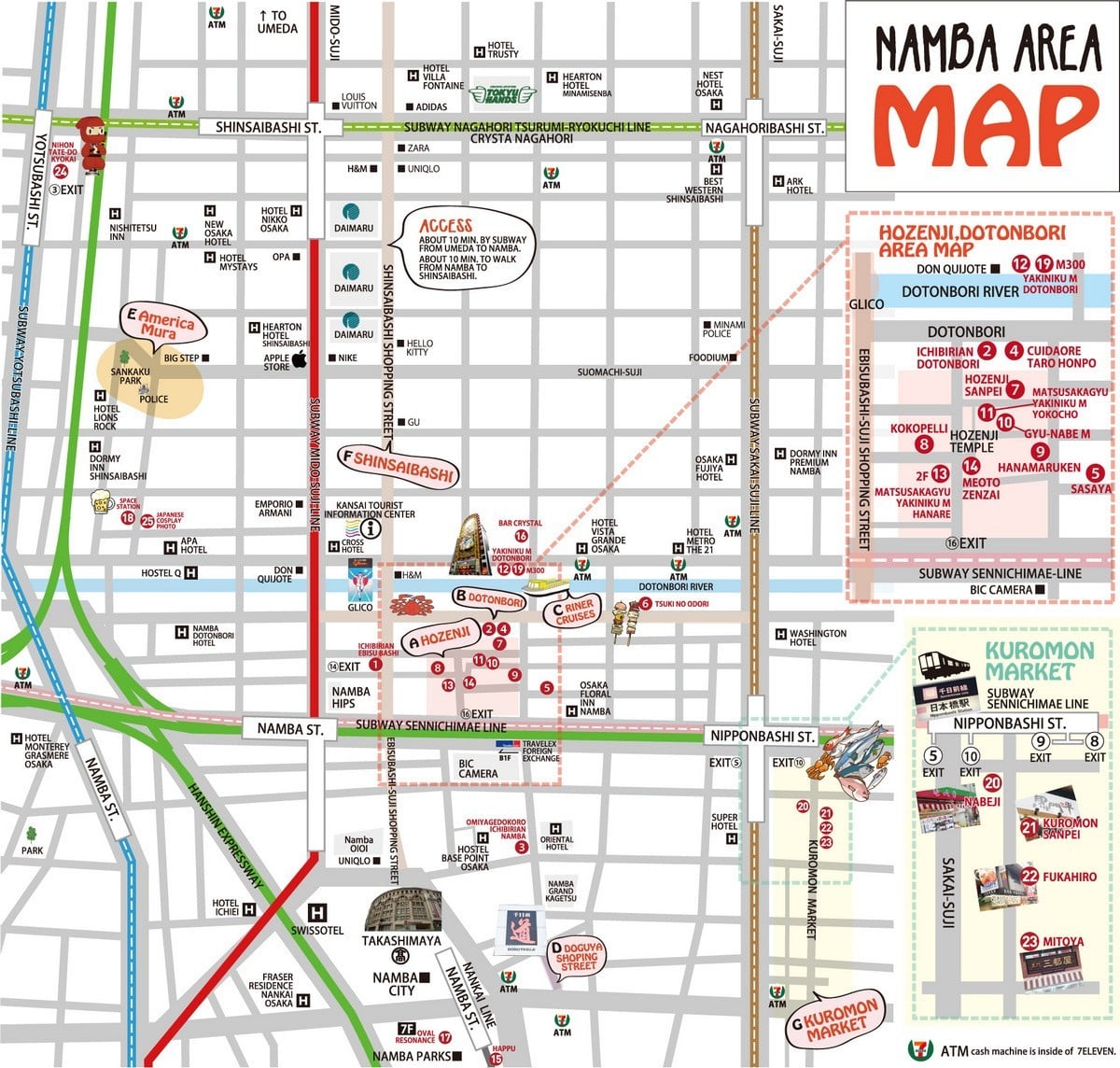 namba area map - Living + Nomads – Travel tips, Guides, News & Information!