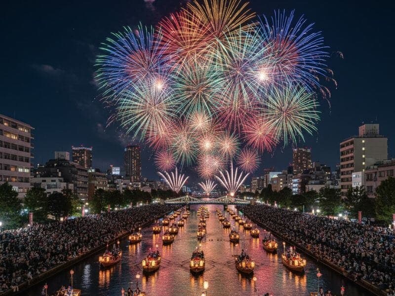 大阪天神祭奉納花火大會特別觀覽席:夏季三大祭典之首的頂級視角