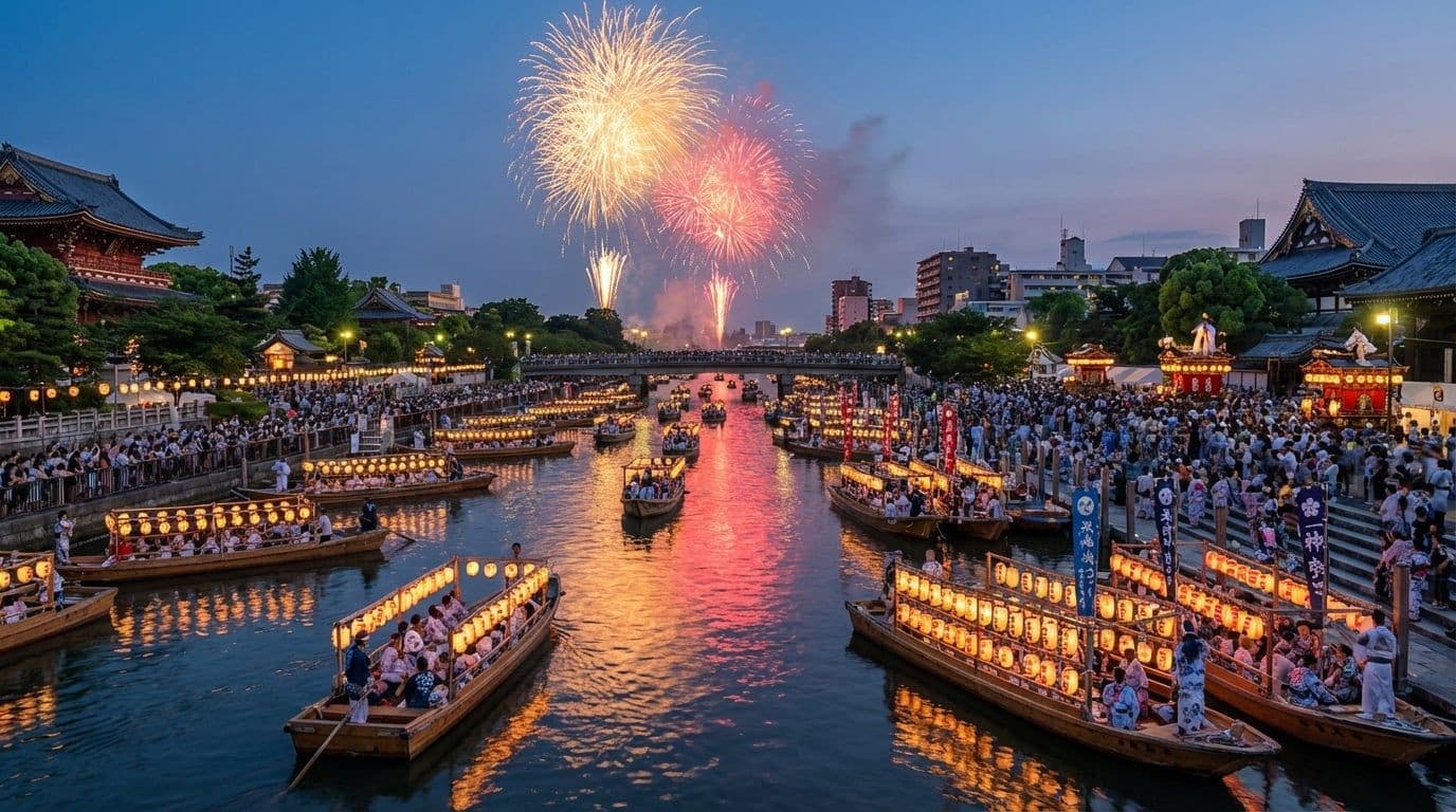 天神祭：日本三大祭之一的水都盛典