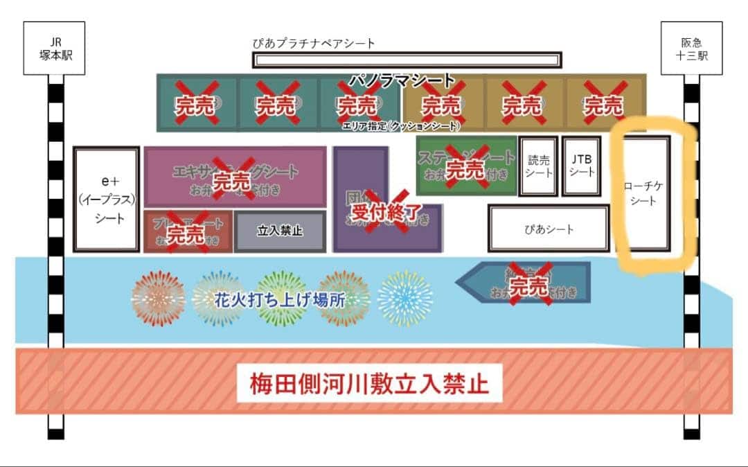 淀川花火大會協贊席套票