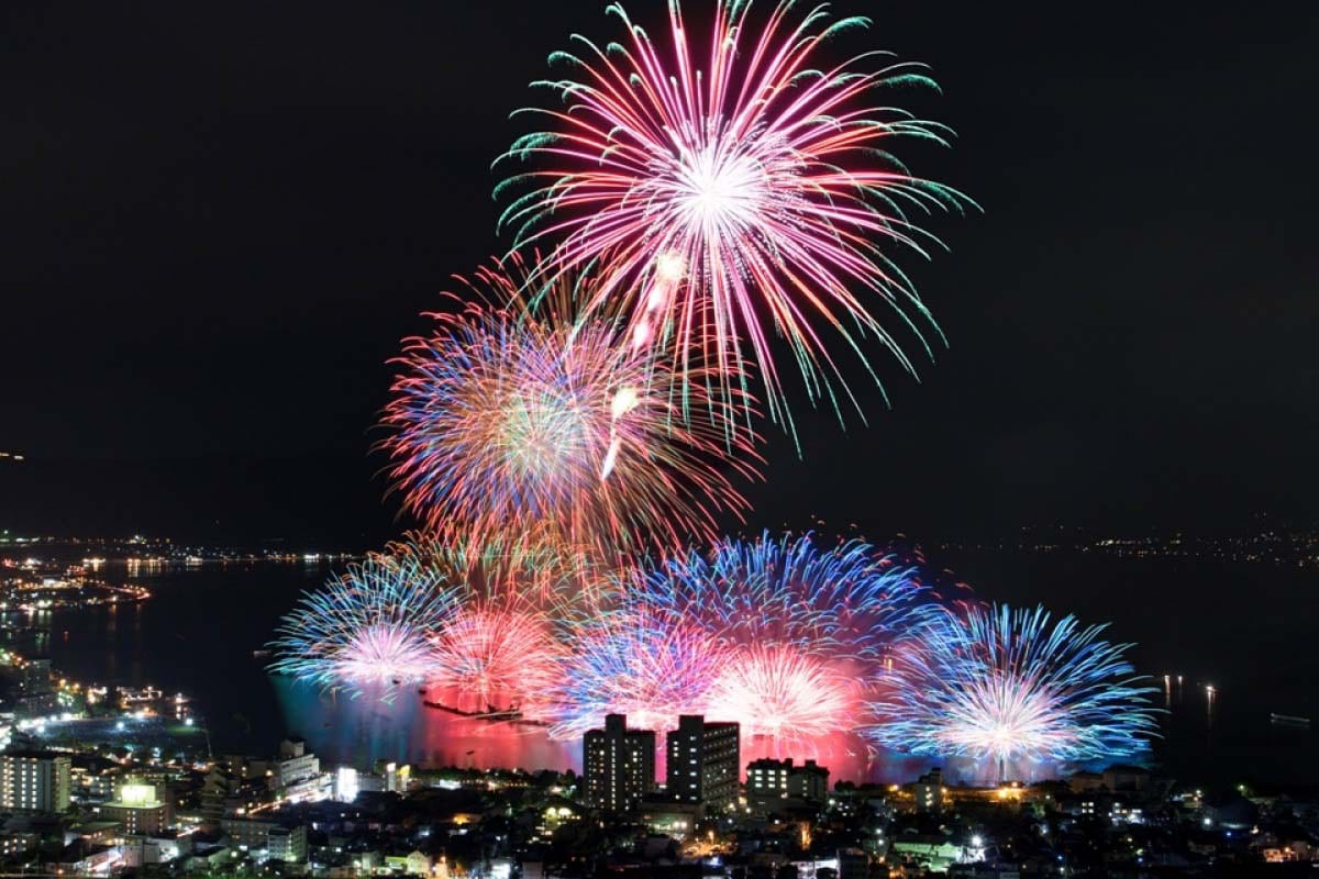 Suwa Lake Fireworks Festival