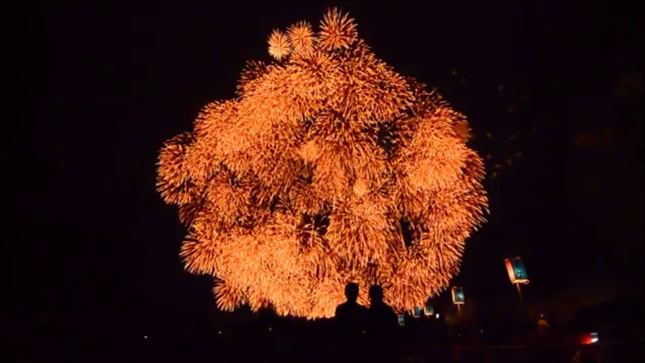 二尺玉與2222連發音樂花火