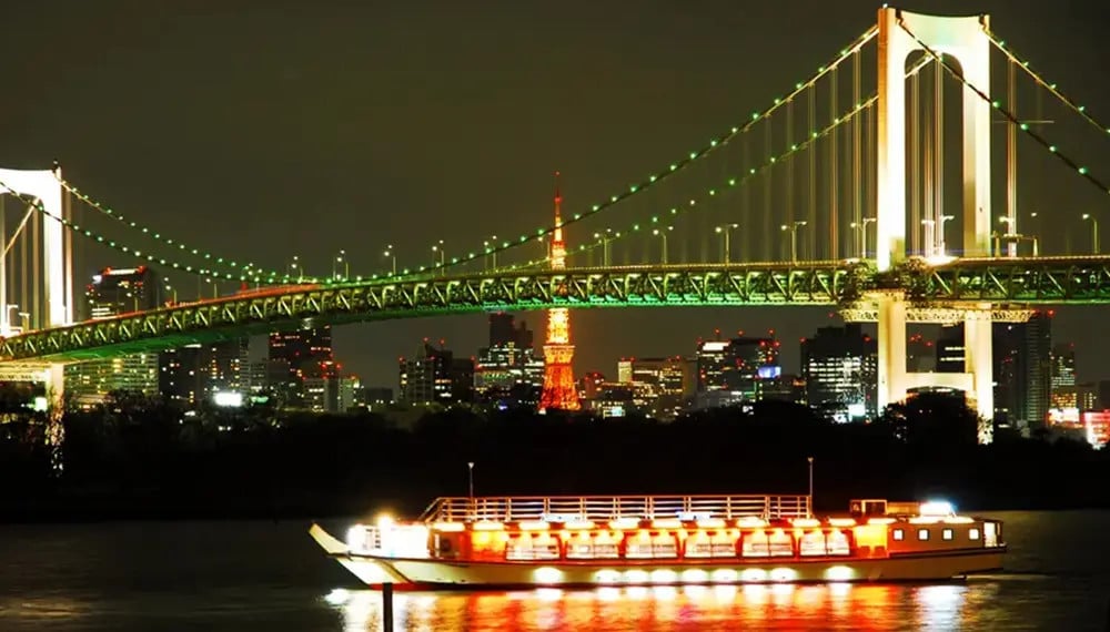 東京灣夜景遊船：豐洲碼頭出發水上巴士體驗