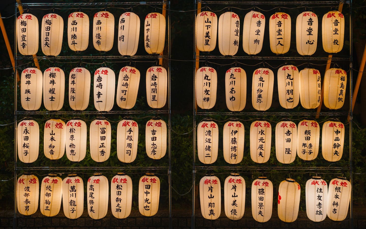 天神祭燈籠示意