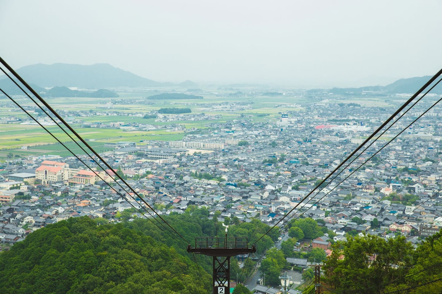 尾道千光寺纜車示意