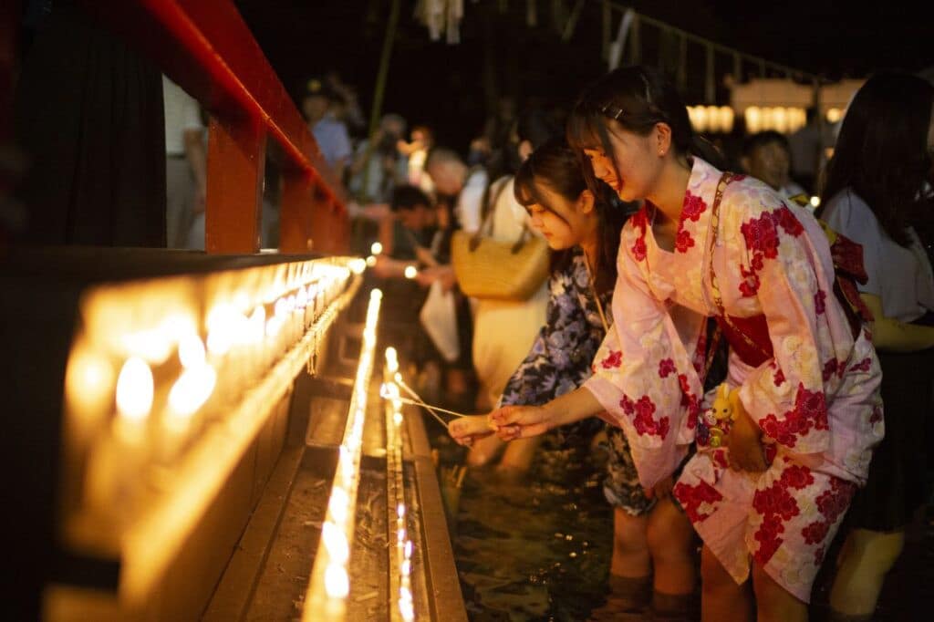 御手洗祭「足付け神事」體驗