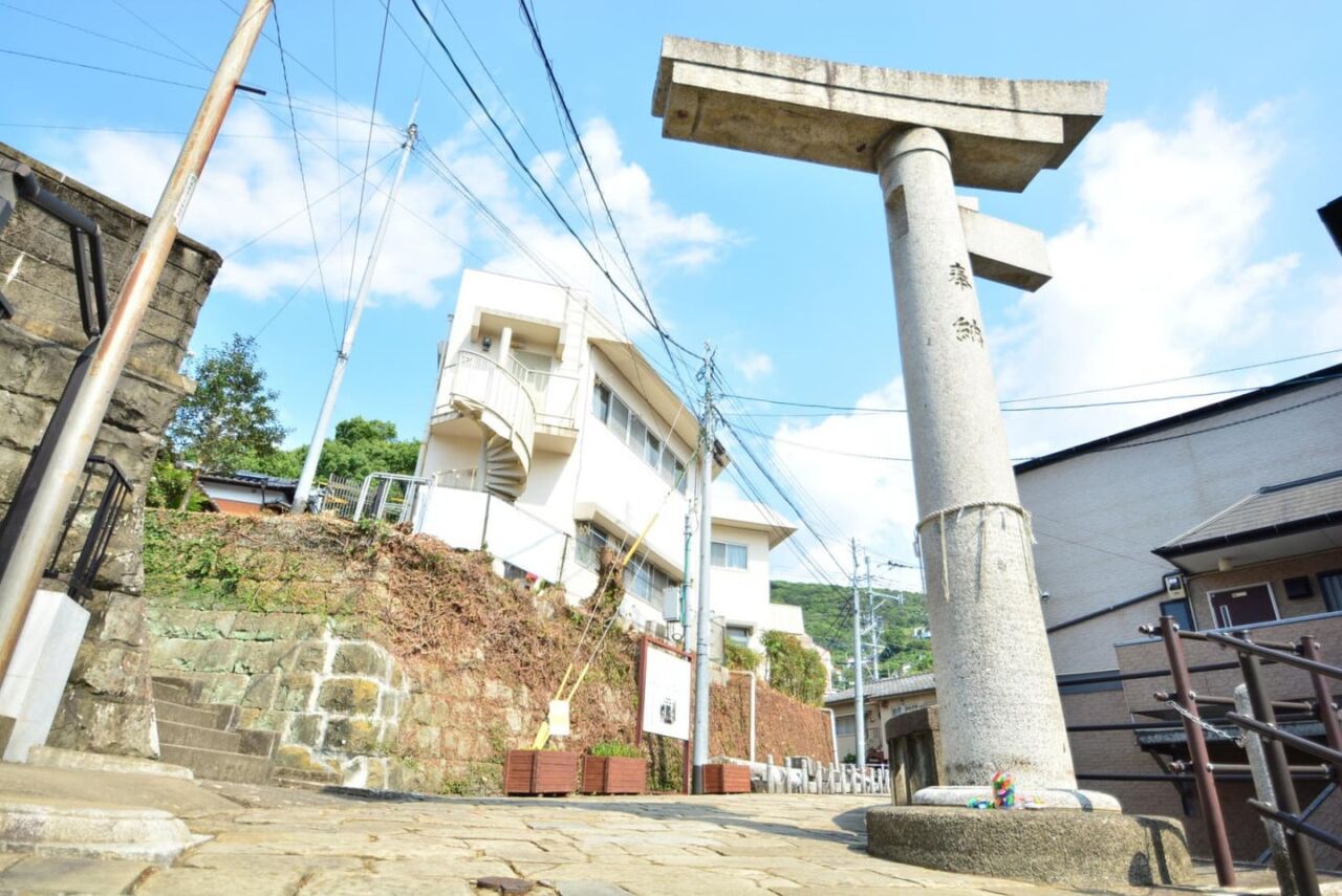 原爆中心地公園與山王神社獨柱鳥居