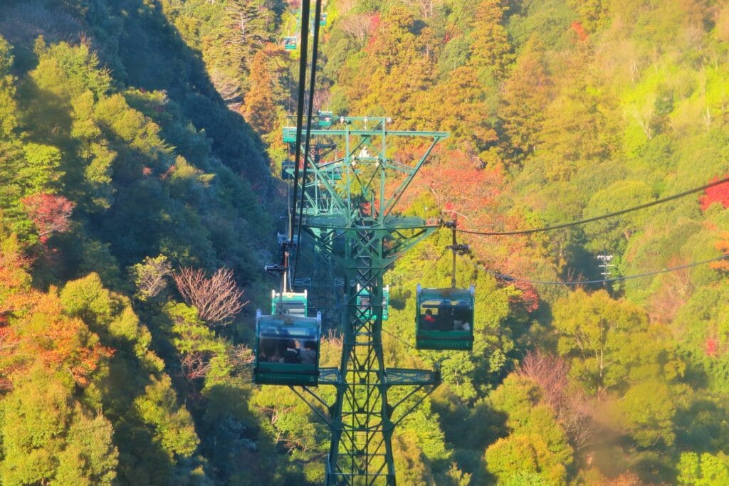 彌山與宮島纜車:空中俯瞰紅葉全景