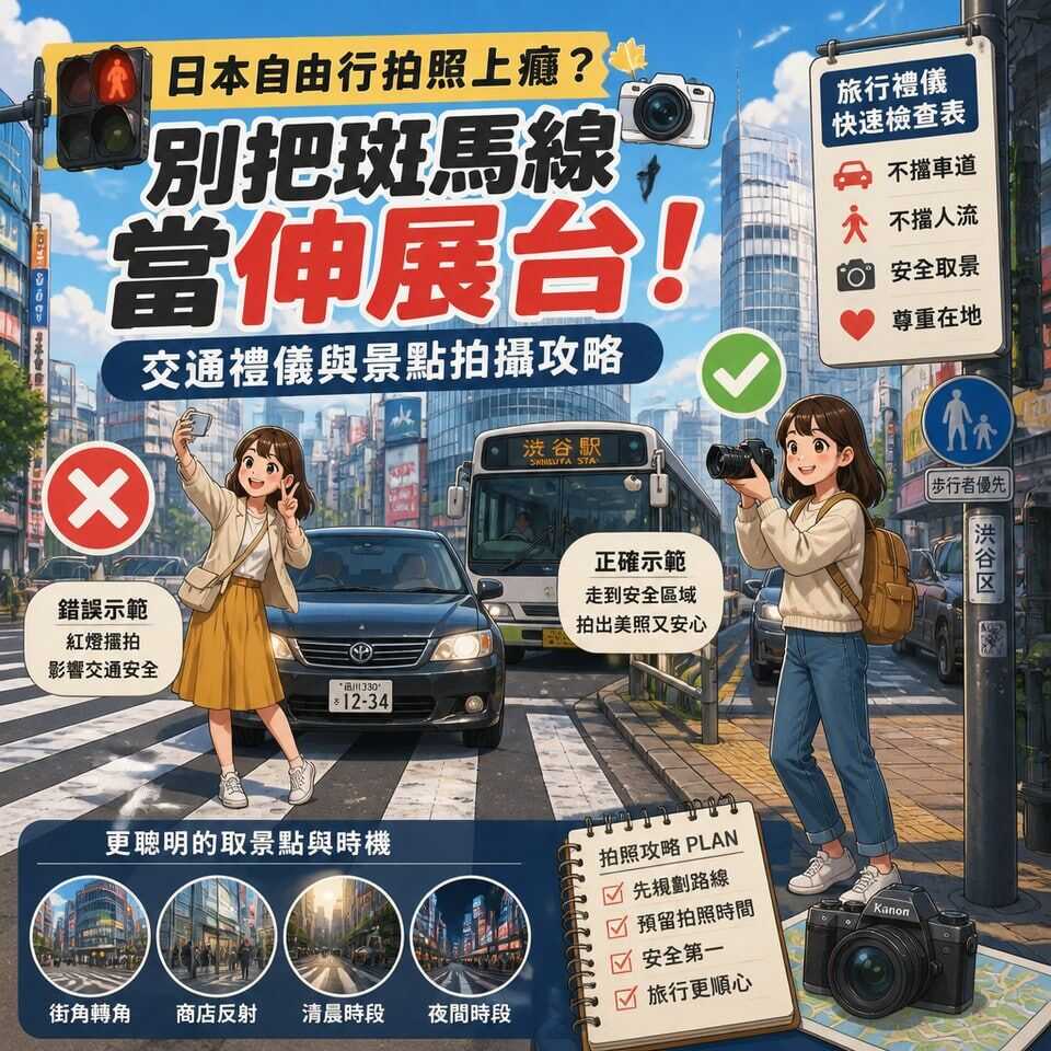 斑馬線安全搶拍點 料理
