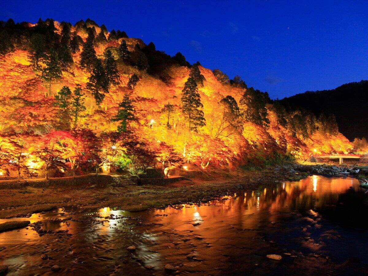 香嵐溪紅葉祭夜間點燈