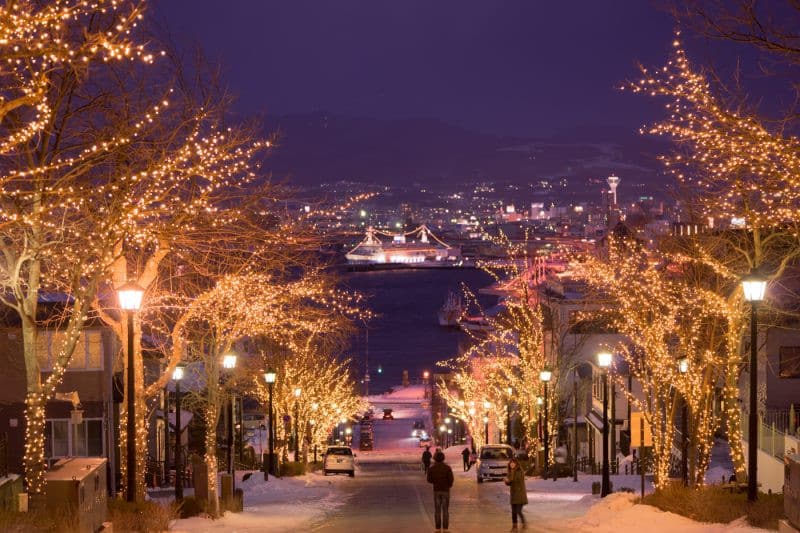 Hakodate winter trip Part 3: Evening and Night View in Motomachi and Bay Area | KOSUBLOG