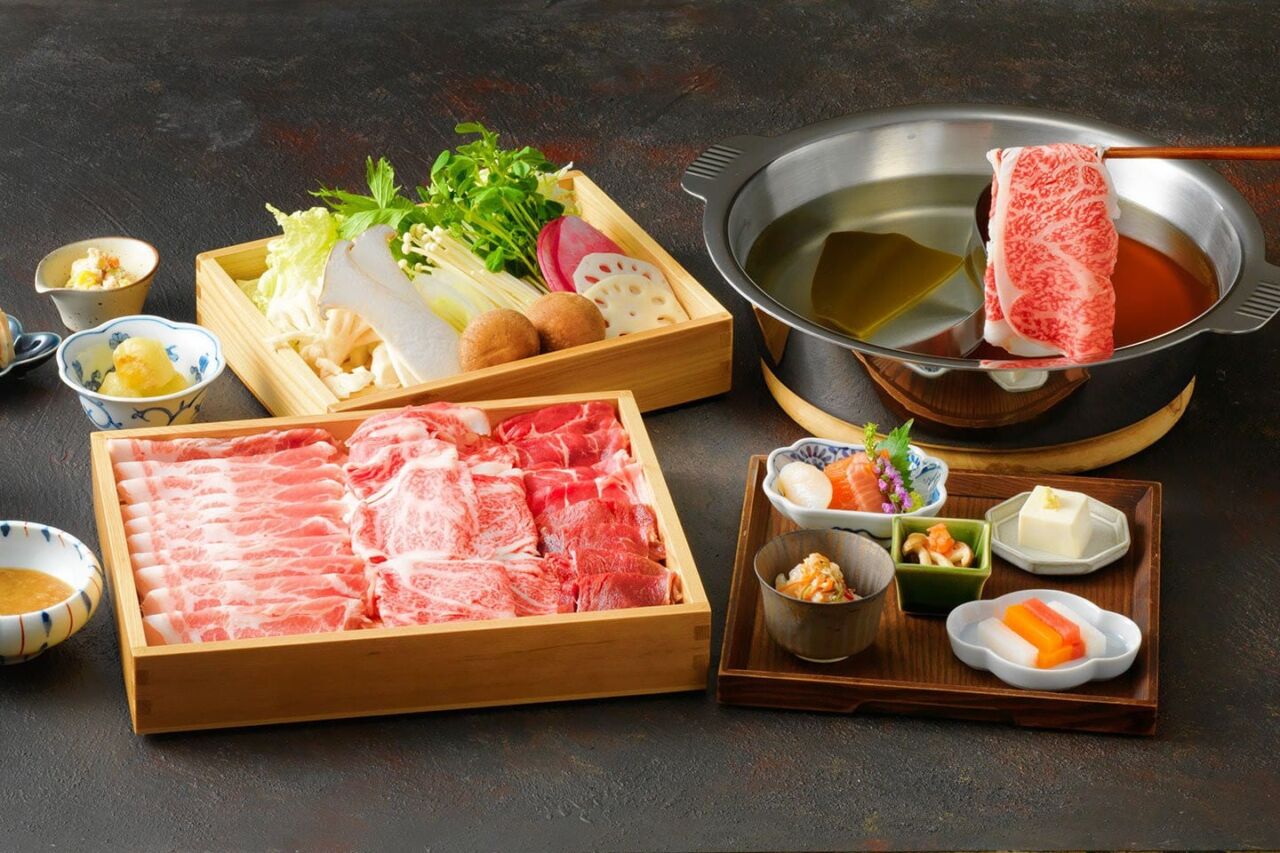 雪花亭的涮涮鍋日式料理套餐