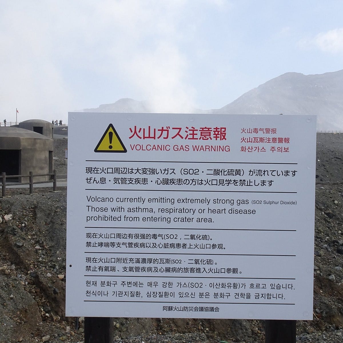阿蘇火山防災會議協議會規制情報
