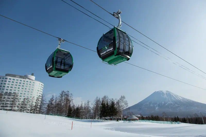 廂型纜車直達山頂的動線
