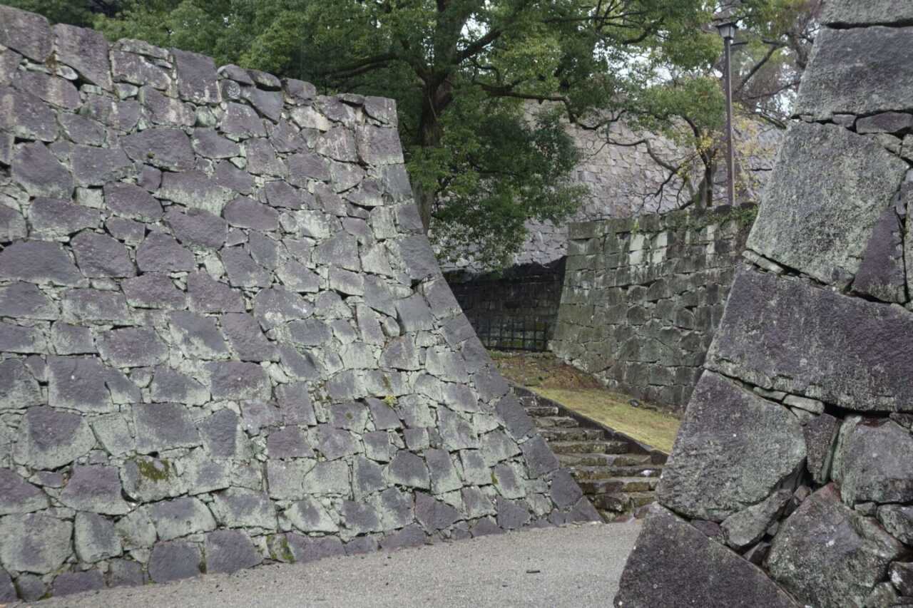 熊本城武者返し石垣
