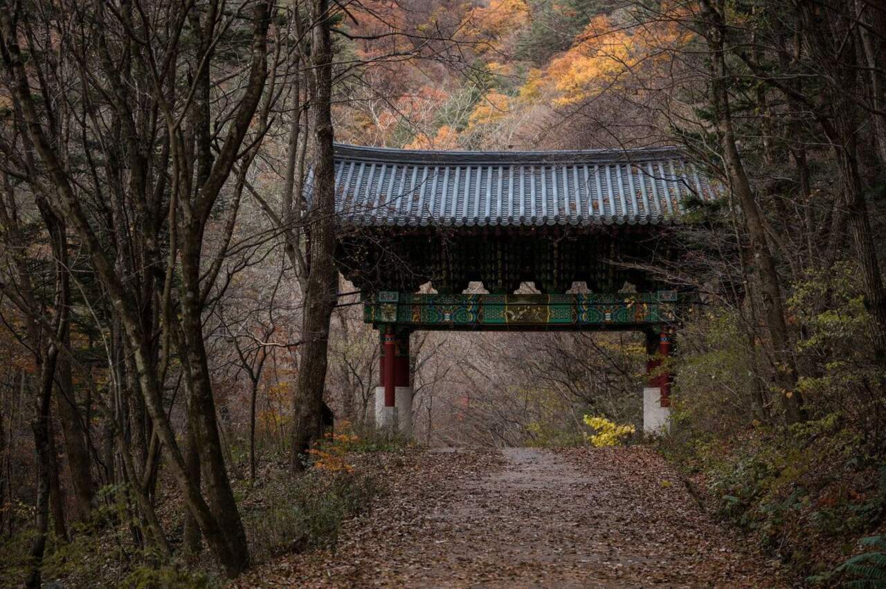 仁王門:全程過半的地標