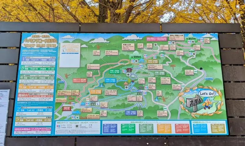 高尾山8條登山路線總覽