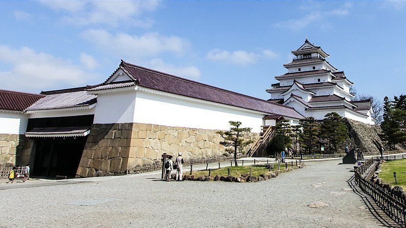 會津若松鶴城與七日町