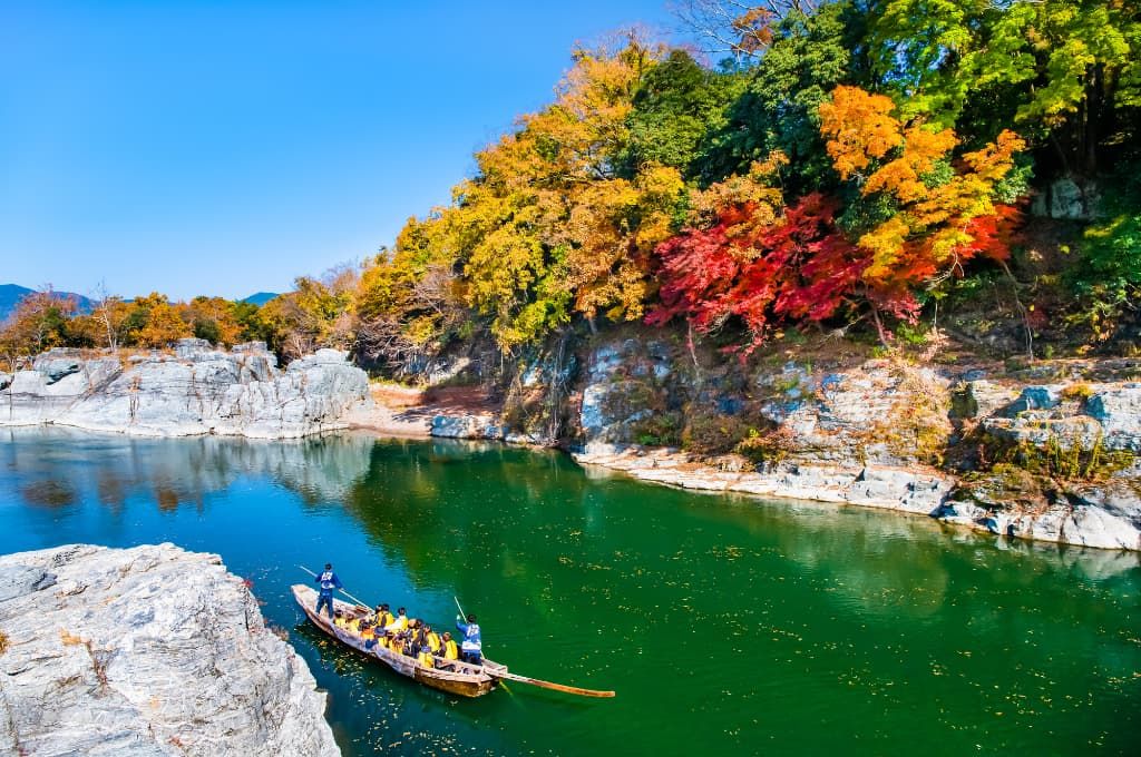 Autumn scenery in Nagatoro Gorge