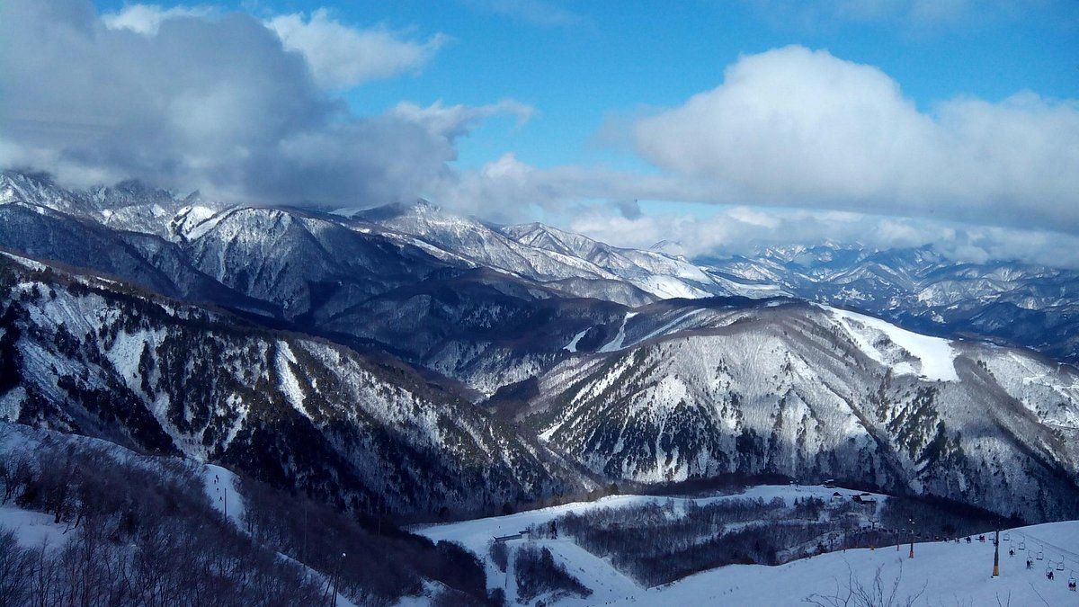 白馬八方尾根滑雪場與北阿爾卑斯雪景
