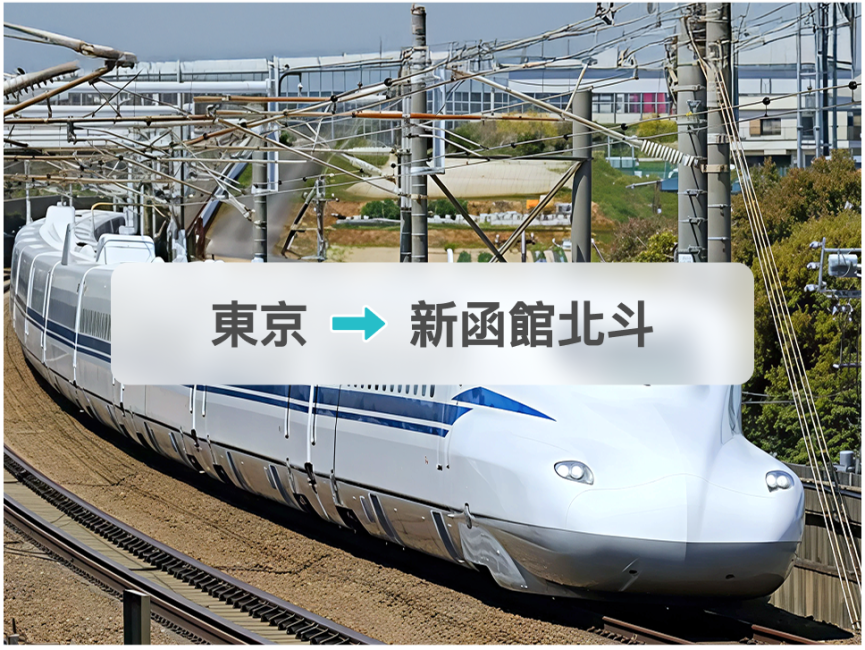 JR Shinkansen ticket: Tokyo to Shin-Hakodate-Hokuto
